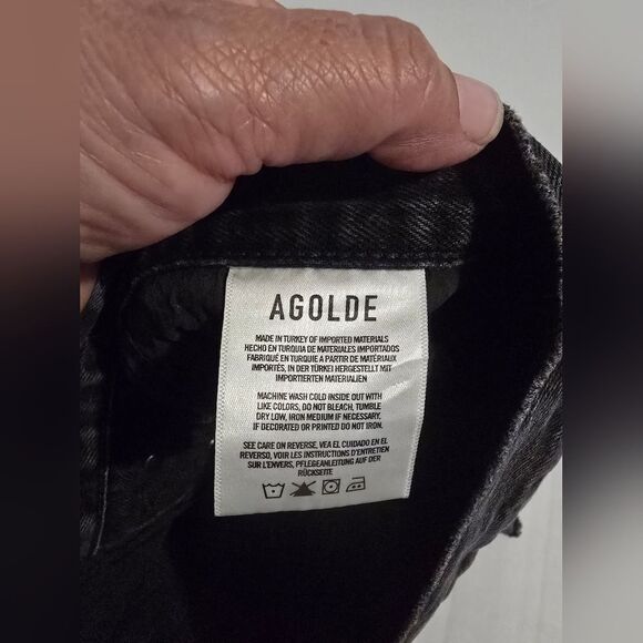 Agolde Parker Cutout Short in Black Size 37 - Picture 5 of 11